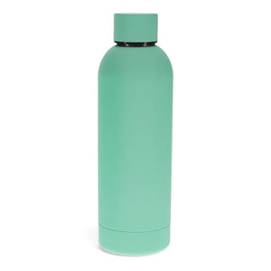 Rubber Coated Steel Bottle 500ml - Mint Green