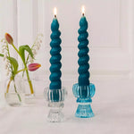 Twisted Candles - Dark Blue (Pack of 2)