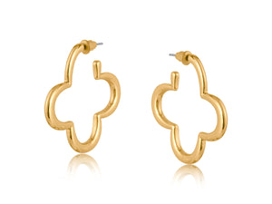 Carmen Organic Shape Earrings - Gold