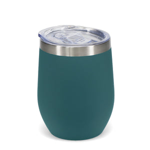 Rubber Coated Travel Cup - 350ml - Petrol Blue