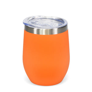 Rubber Coated Travel Cup - 350ml - Orange