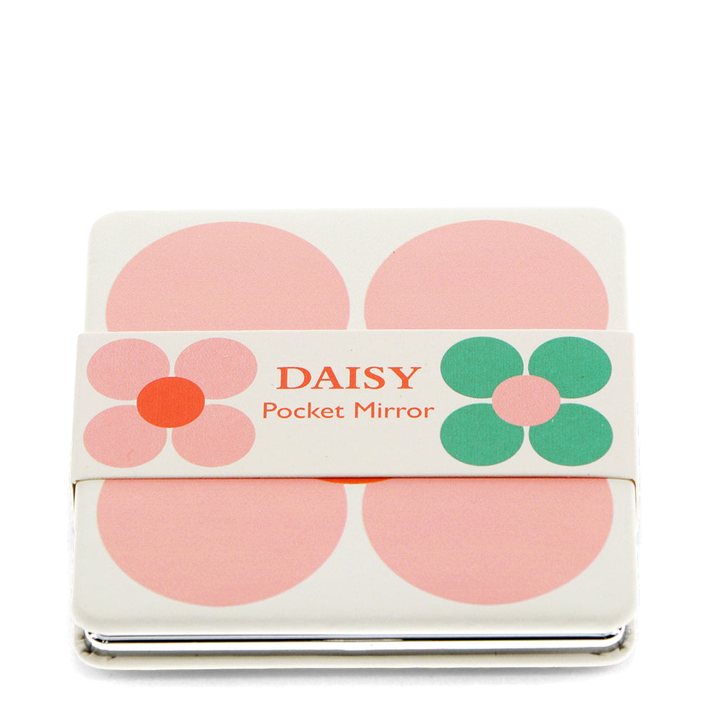 Square Pocket Mirror - Daisy