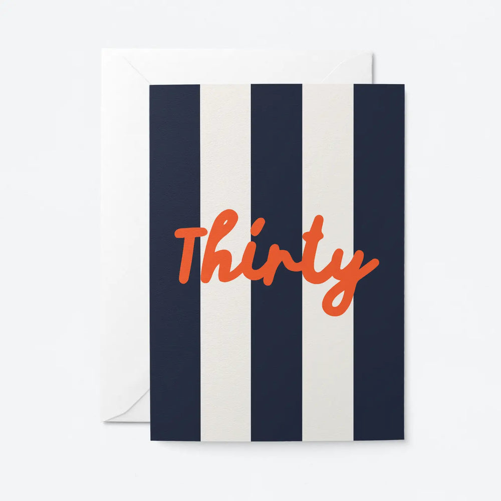 Age 30 Birthday Greetings Card