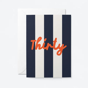 Age 30 Birthday Greetings Card