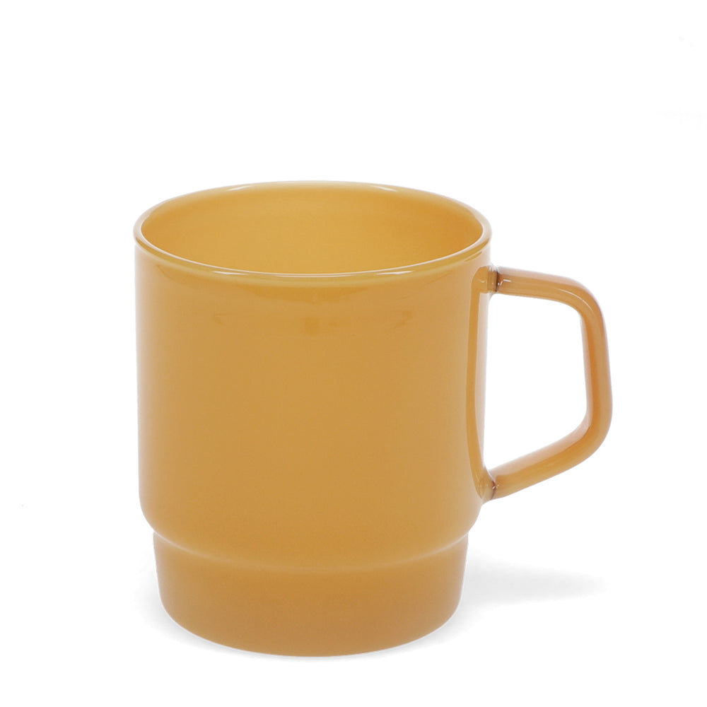 Stacking Glass Coffee Cup 280ml - Light Topaz