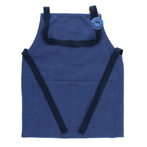 Two Tone Utility Apron - Indigo Blue
