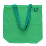 Two-Tone Cotton Tote Bag - Green