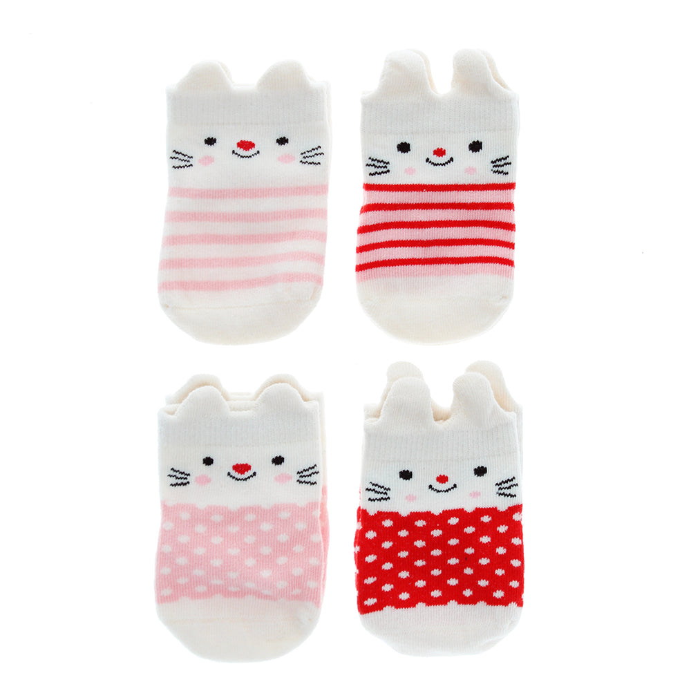Lottie and Friends Set of 4 Organic Baby Socks