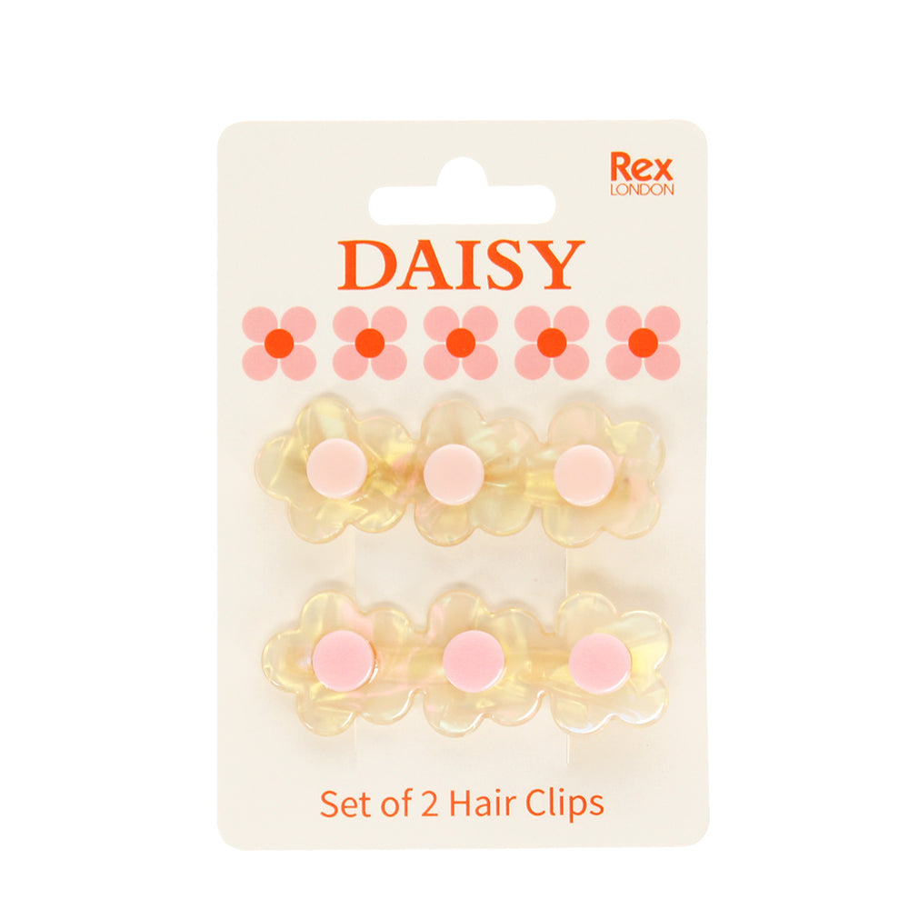 Hair Clips - Daisy (Set of 2)