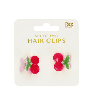 Hair Clips - Cherries (Set of 2)