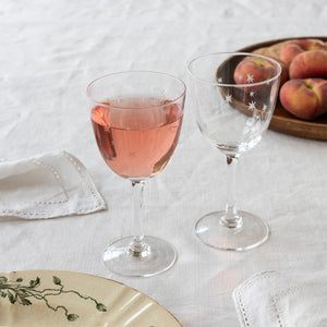 Etched Star Wine Glasses - Boxed Pair