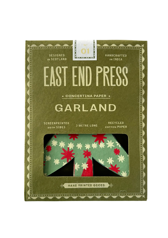 Christmas Trees Concertina Paper Garland