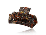 Hortense Bulldog Hair-Clip - Black, Orange, Taupe