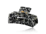 Hortense Bulldog Hair-Clip - Black, Grey, White