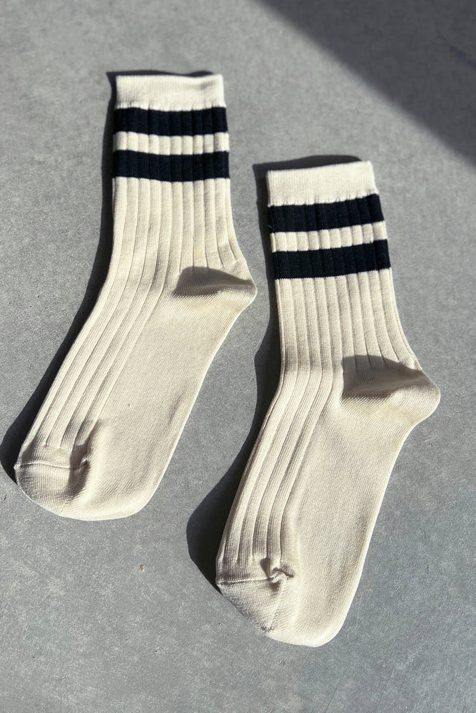 Her Socks - Varsity: Black