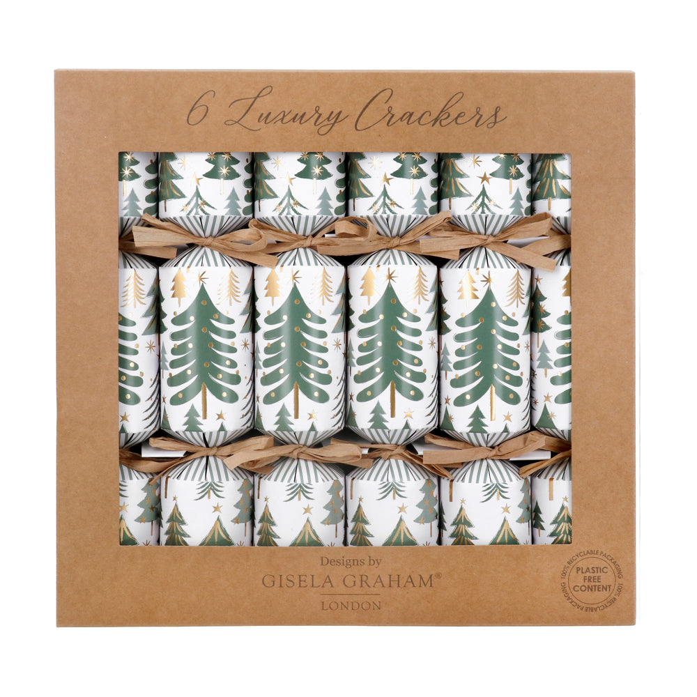 Christmas Trees Crackers  - Box of 6