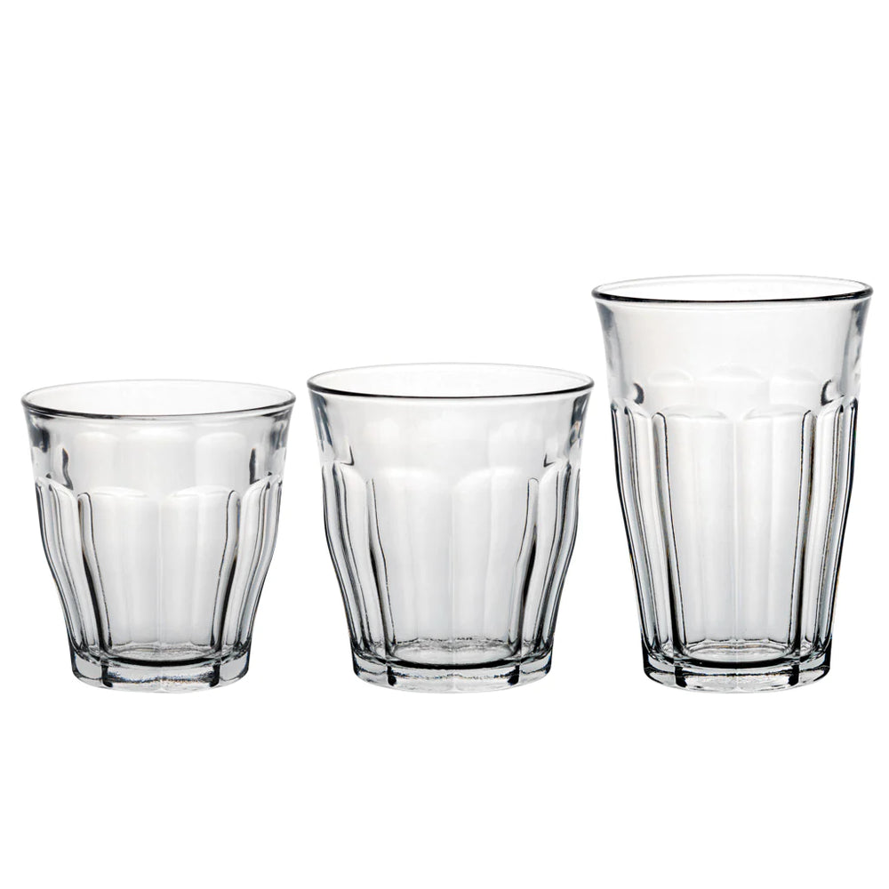 Duralex Clear Glass 18 piece Tumbler Boxed Set - Various Sizes