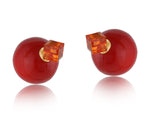 Ingrid Balloon Earrings - Red