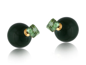 Ingrid Balloon Earrings - Green