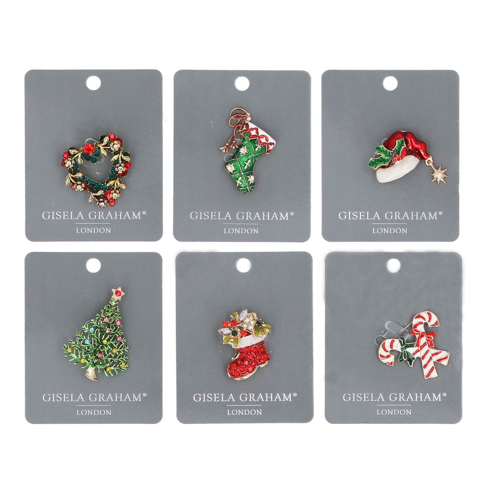 Diamante Metal Brooch