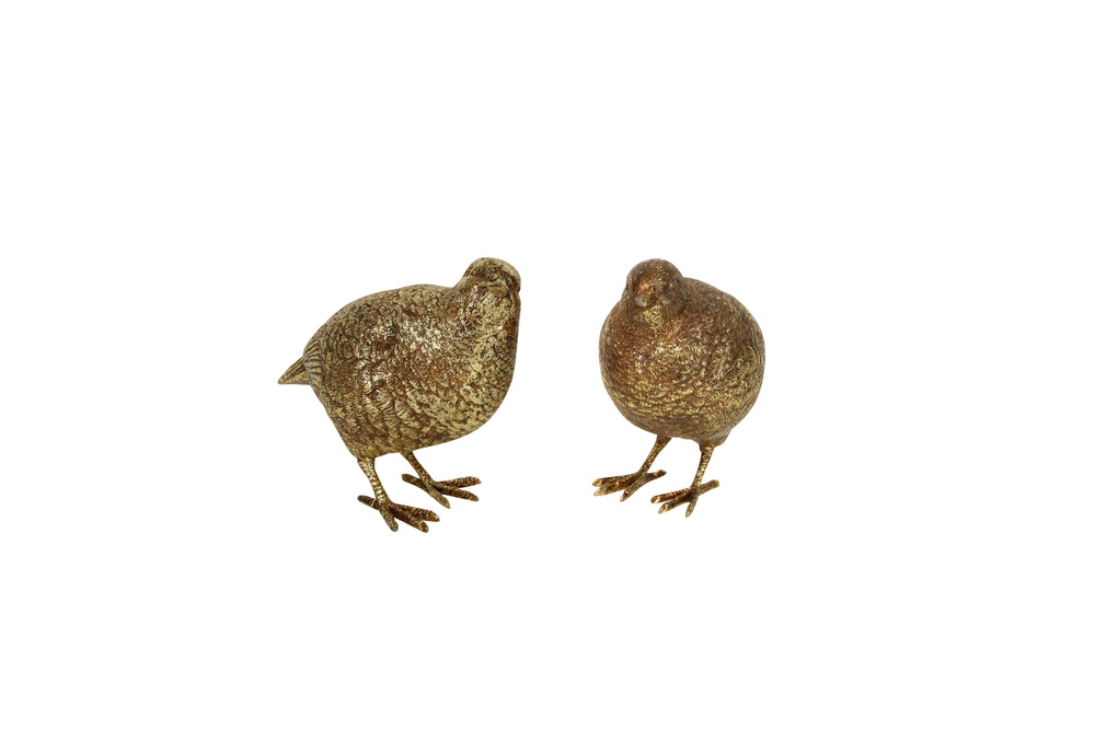 Gold Partridge Decoration