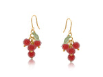 Loza Frosted Bunch Of Grapes Dangle Earrings