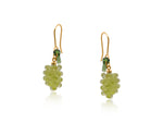 Dyonissus Bunch Of Grapes Dangle Earrings - Green