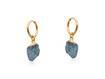 Beatrice Stone Earrings - Gold / Blue