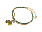 Santorini Lemon Drop Beaded Bracelet - Green