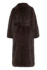 Havuza Faux Fur Coat - Chocolate Brown