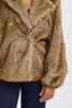 Fazoca Faux Fur Jacket - Brown