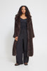 Havuza Faux Fur Coat - Chocolate Brown