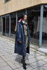 Ganilo Casual Waxed Coat - Navy