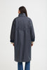 Ganilo Casual Waxed Coat - Navy