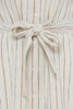 Linno Linen Dress - Brown Stripe