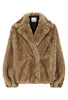 Fazoca Faux Fur Jacket - Brown