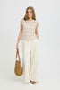 Nekla Crochet Vest Top - Birch