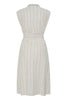 Linno Linen Dress - Brown Stripe
