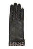 Maria Leather Gloves - Black