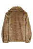 Fazoca Faux Fur Jacket - Brown