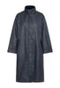 Ganilo Casual Waxed Coat - Navy