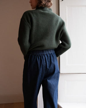 Anna Wide Leg Trousers - Denim