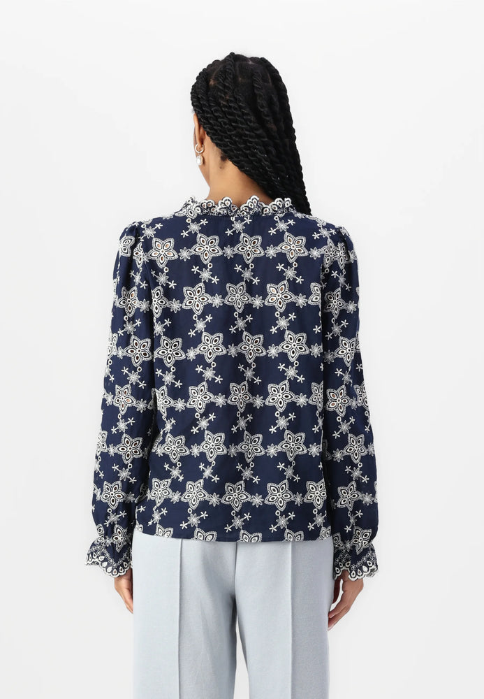 Luna Blouse - Medieval Blue