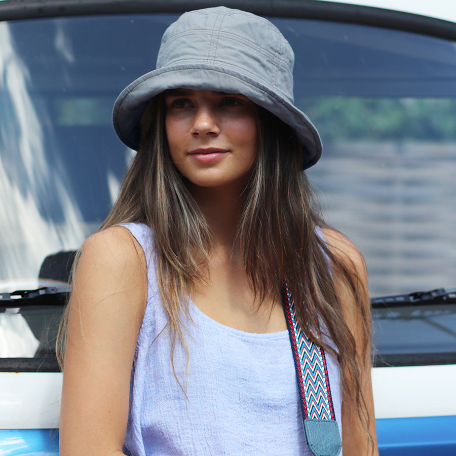 Denim Blue Soft Bucket Hat - Packable