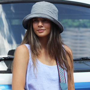 Denim Blue Soft Bucket Hat - Packable