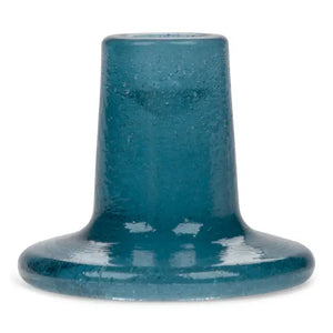 Glass Candle Holder - Mineral Blue