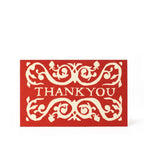 Pack of Thank You Cards: Red