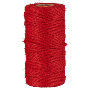 Jute String - Red (100m)