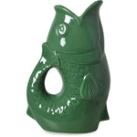 Ceramic Fish Vase - Green Large