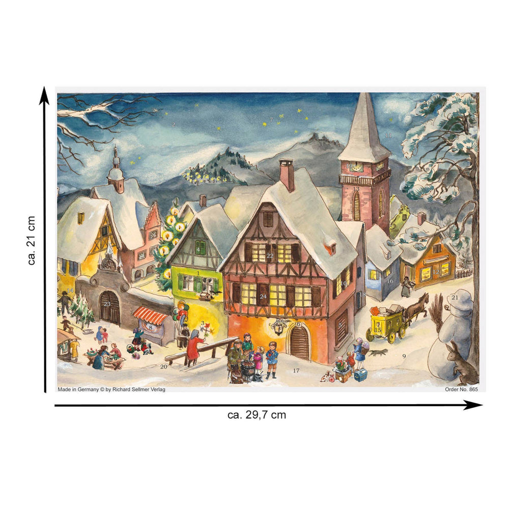 “Snowy Village” advent calendar